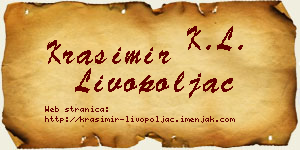 Krasimir Livopoljac vizit kartica